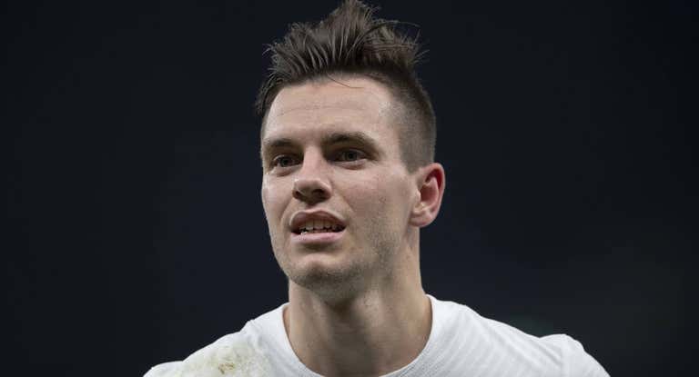 Giovani Lo Celso, en un partido con el Tottenham.