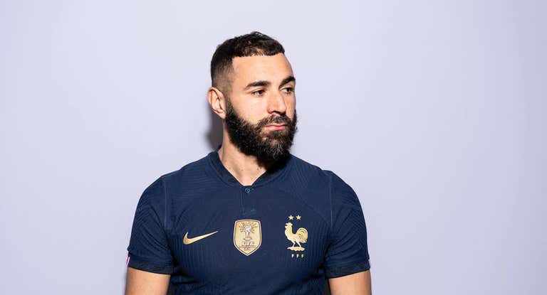 Benzema, con la selección francesa en el Mundial.