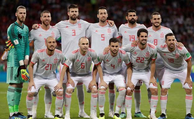 El equipo que debutó contra Portugal en el Mundial de Rusia.  Reuters