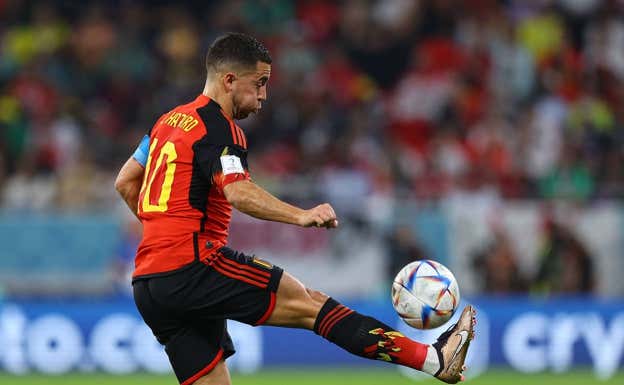 HAzard, en el partido contra Canadá.  GETTY