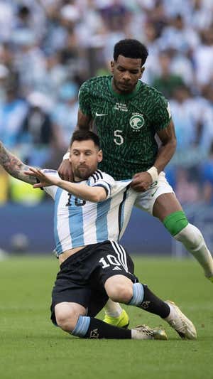 Messi marcó de penal, pero estuvo lejos de su mejor versión.  GETTY