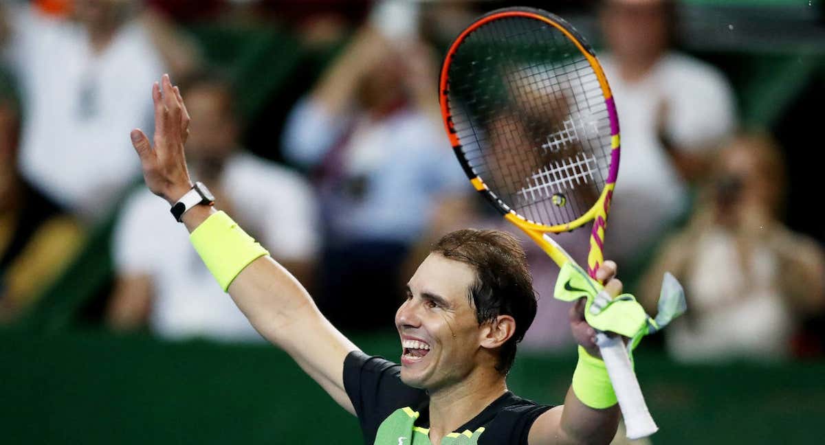 Rafa Nadal celebra su triunfo ante Ruud en Argentina./EFE