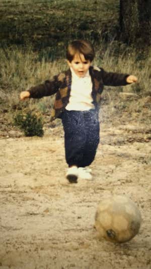Morata, de pequeño