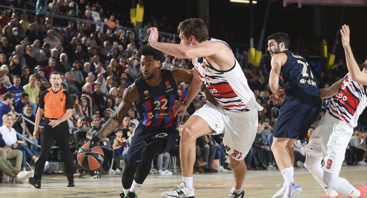 Cory Higgins en una acción del partido ante Baskonia.