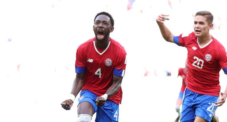 Fuller celebra su gol contra Japón.
