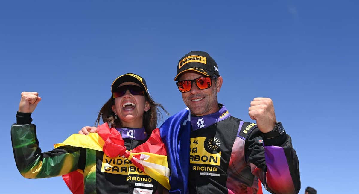 Cristina Gutiérrez y Sébastien Loeb, campeones de la Extreme E 2022. /Extreme E