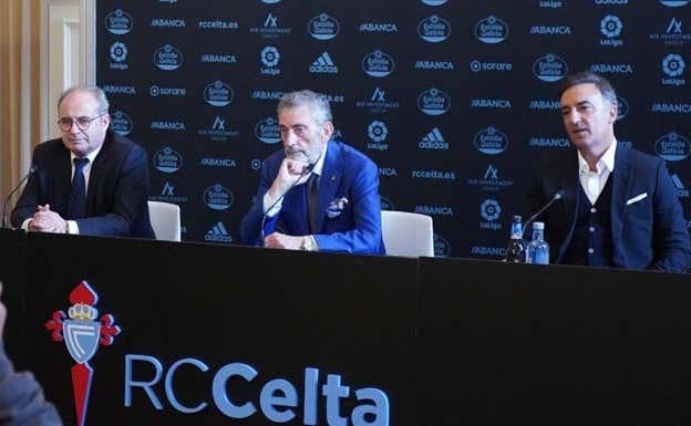 Campos, Mouriño y Carvalhal, hoy en Vigo.  RC CELTA
