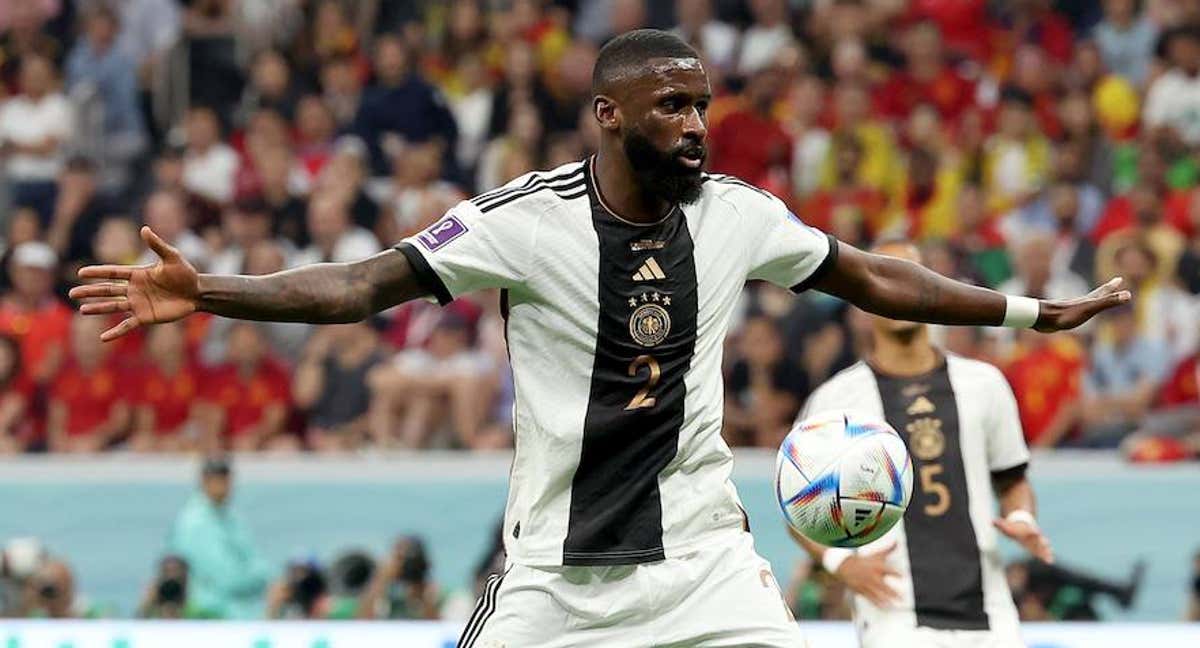 Antonio Rüdiger, central de Alemania./Getty Images