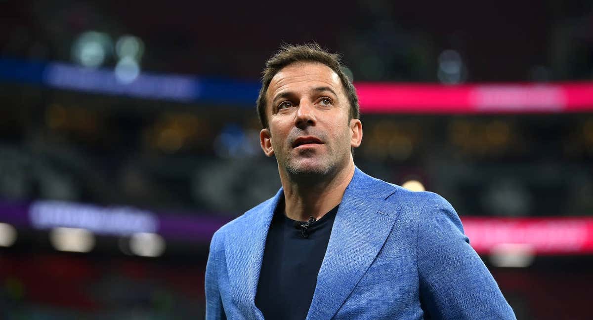 Del Piero, en un estadio del Mundial de Catar. /Michael Regan - FIFA/FIFA via Getty Images