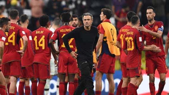 Luis Enrique, tras acabar el España-Alemania (1-1) en el Mundial de Catar. /EFE
