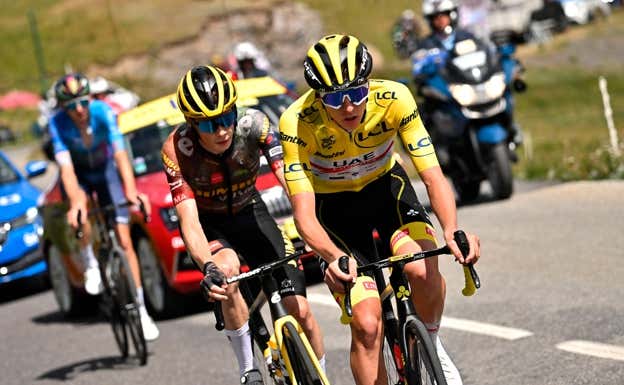 Tadej Pogacar y Jonas Vingegaard, ganadores de los tres últimos Tours de Francia, no han corrido jamás el Giro d'Italia.  GETTY IMAGES