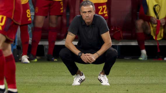 Luis Enrique, durante el partido contra Japón. /EP