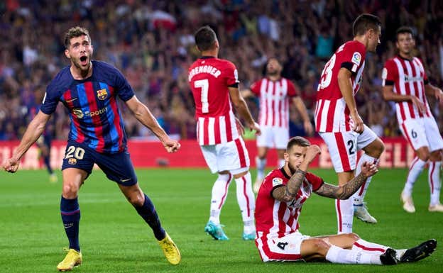 Sergi Roberto estaba mostrando una buena versión hasta lesionarse.  GETTY