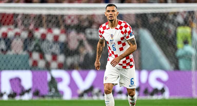Dejan Lovren, en un partido con Croacia durante el Mundial.