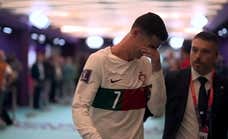 Cristiano no tiene consuelo: rompe a llorar tras despedirse del Mundial
