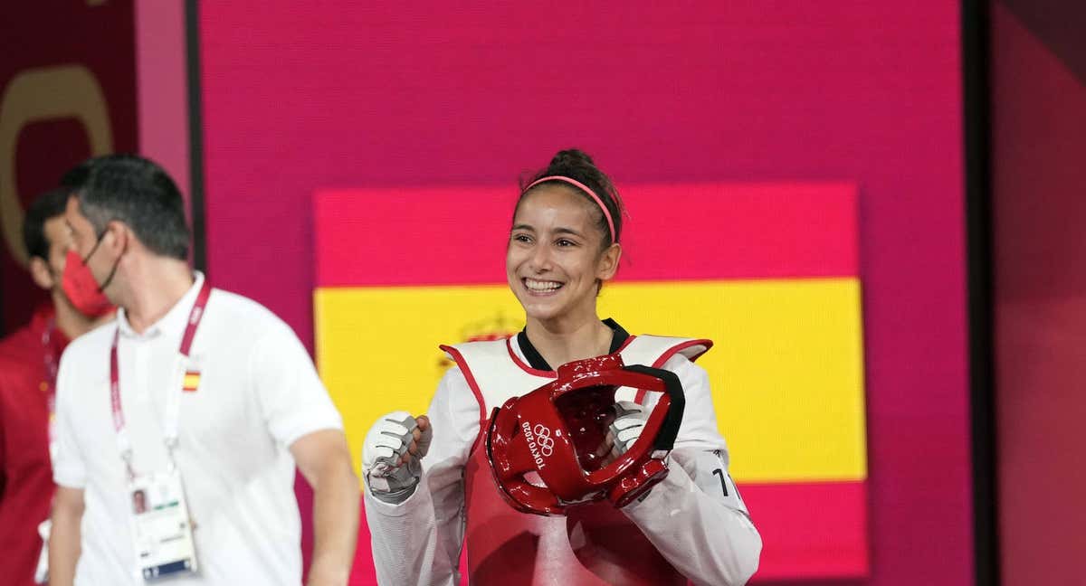 Adriana Cerezo, en una foto de los Juegos de Tokio 2020.