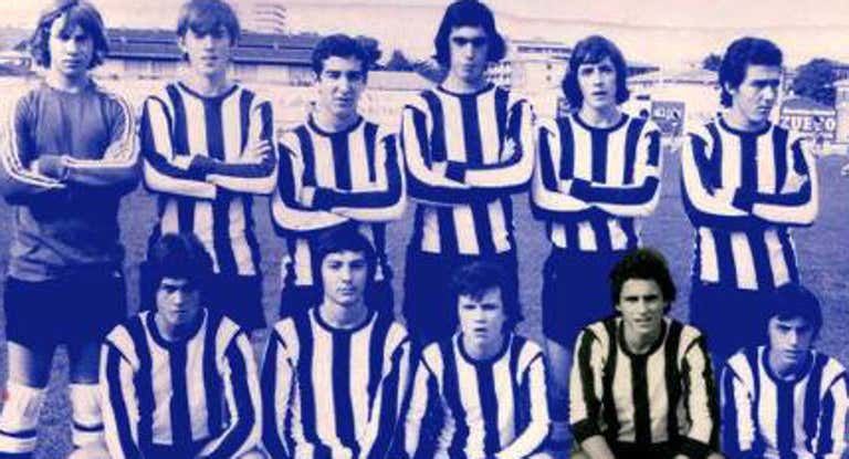 Luis de la Fuente como jugador del Haro Deportivo.