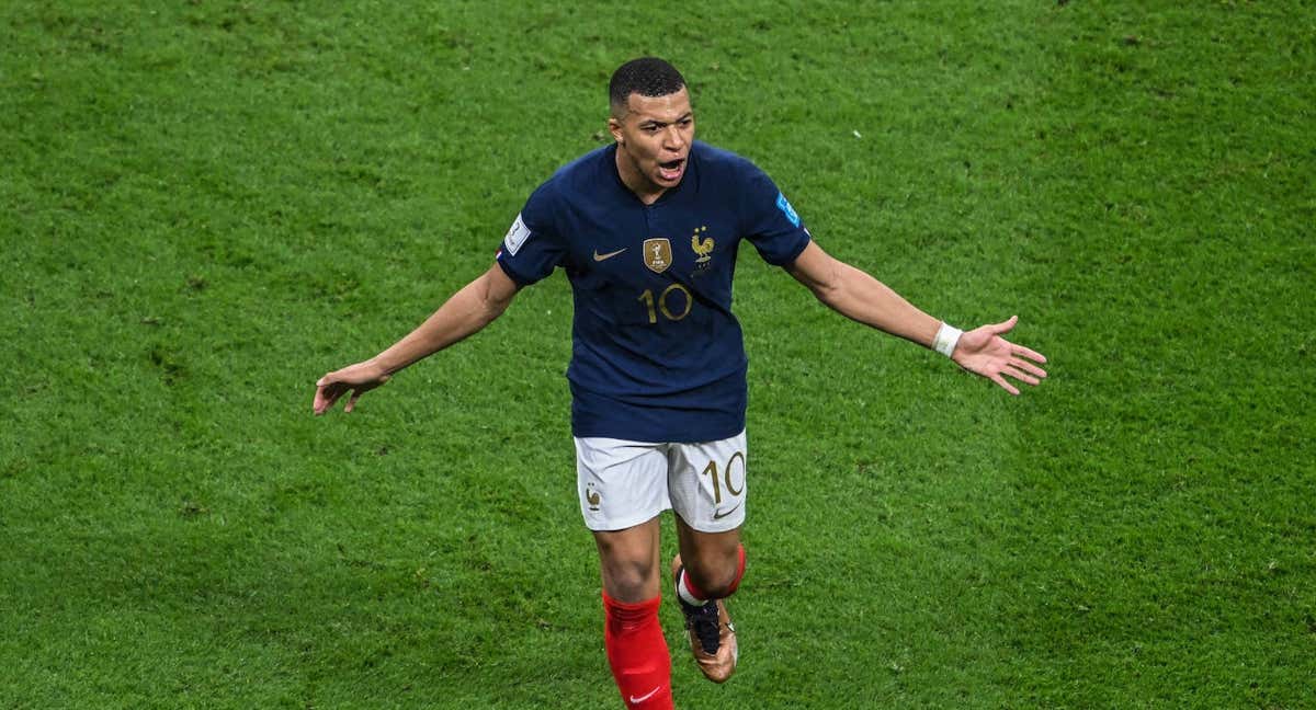 Mbappé durante las semifinales.