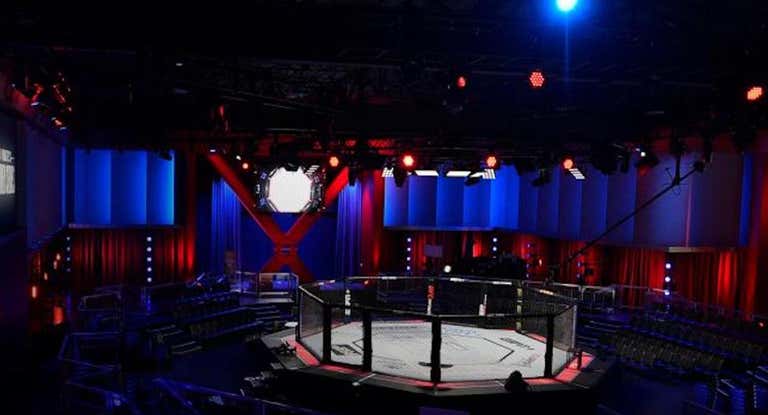 El UFC Apex de Las Vegas instantes antes de un evento.