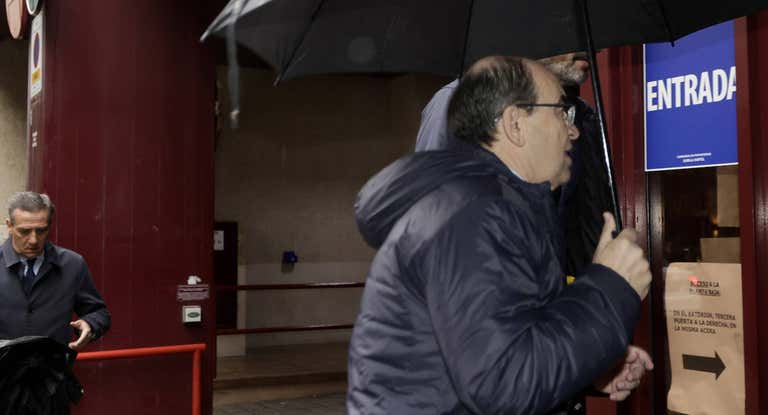 José Castro, a su llegada al juzgado.