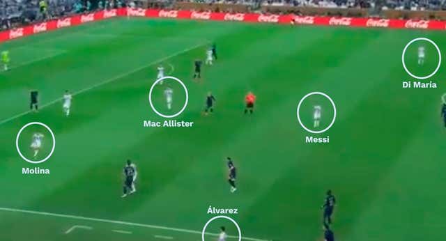 Así fue el contragolpe perfecto de Argentina en cinco pases