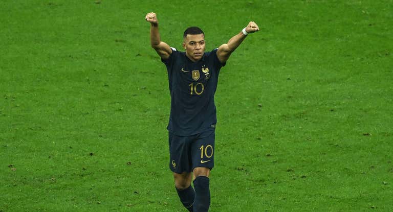 Mbappé, durante la final ante Argentina.