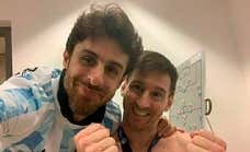 Messi y Aimar: el abrazo de D10S a su ídolo