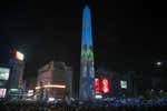 Argentina enfervorizada 36 años después: un millón en el Obelisco, Maradona estuvo ahí...