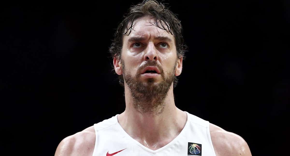 Pau Gasol, durante un partido con la Selección española/Reuters