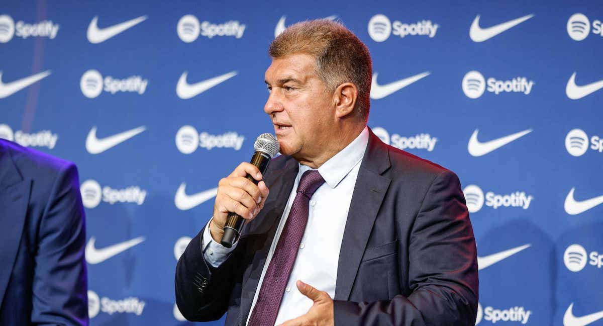 Joan Laporta durante un acto