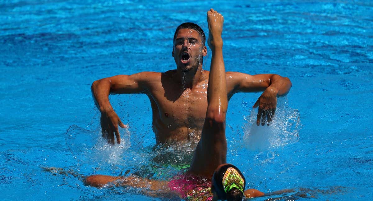 Giorgio Minisini durante su participación en el Campeonato Mundial de 2022./
