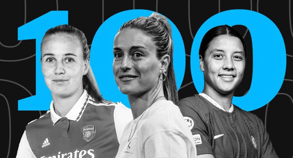 Alexia Putellas, Beth Mead y Sam Kerr, tres mejores jugadoras en el 'top 100' de The Guardian.