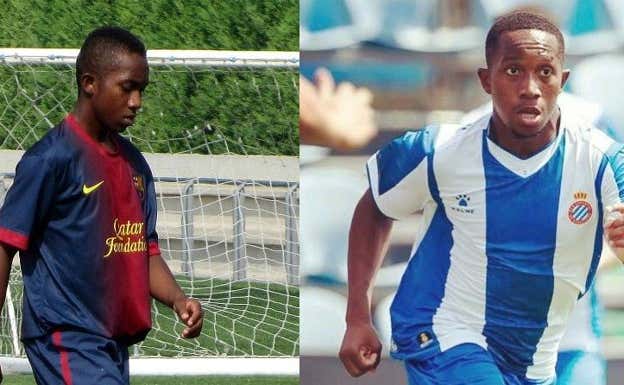 Josimar, con el Barça y el RCD Espanyol.