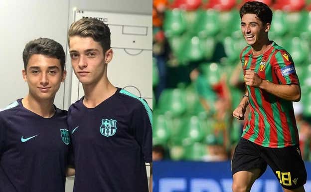 Raúl, con el Barça y la Ternana.