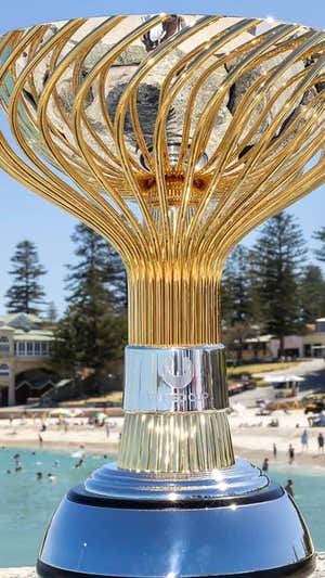 El trofeo que se llevará el equipo campeón.  TENNIS AUSTRALIA