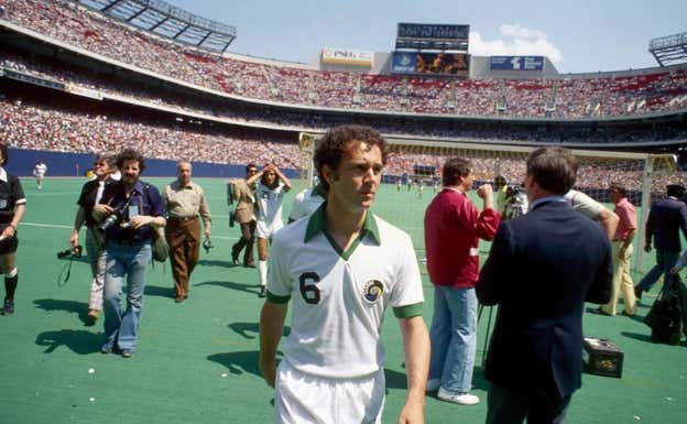 Franz Beckenbauer, con New York Cosmos. Getty Images