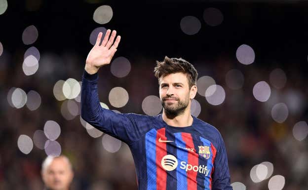 Piqué, en el día de su retirada. EFE