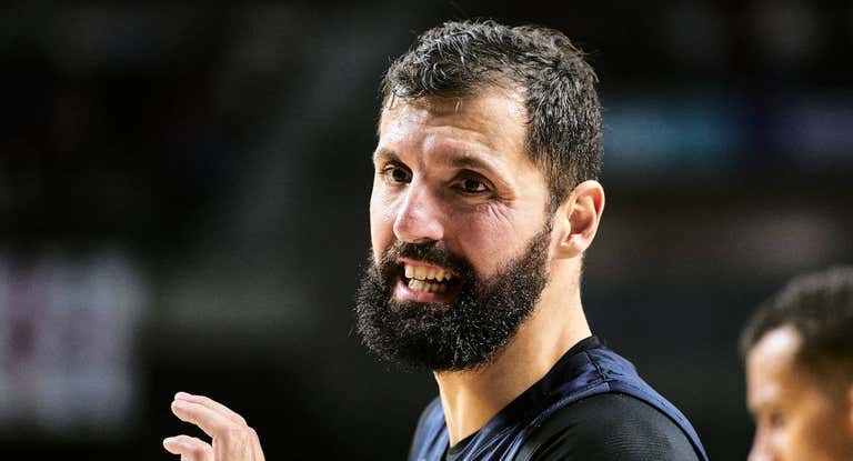 Mirotic, hoy, en el Wizink Center.