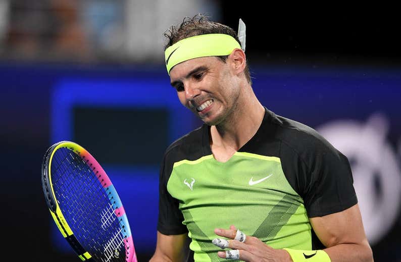 El número 2 de Nadal, en peligro de cara al Open de Australia