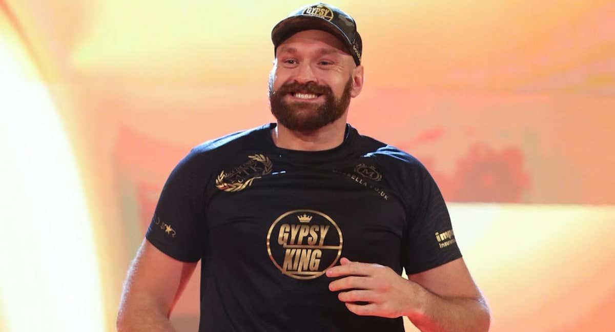 Tyson Fury haciendo su entrada en un show de WWE./WWE
