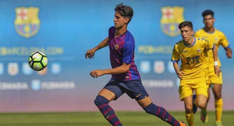 Solde, en su etapa en el Juvenil B del Barcelona.