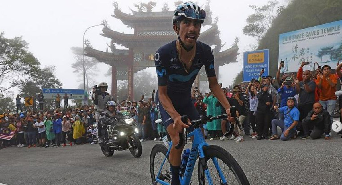 Iván Ramiro Sosa, con el Movistar Team.