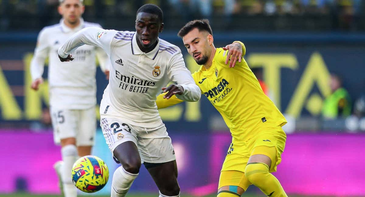 Mendy, contra el Villarreal.