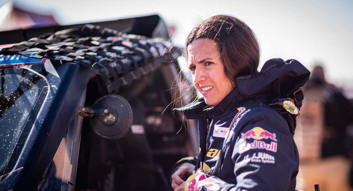 Cristina Gutiérrez, durante el Rally Dakar 2023. /Red Bull Content Pool