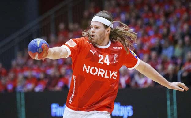 Mikkel Hansen, en un partido reciente con la selección de Dinamarca.  EFE