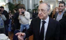 El palco del Real Madrid en Riad: sin Florentino pero con Solari