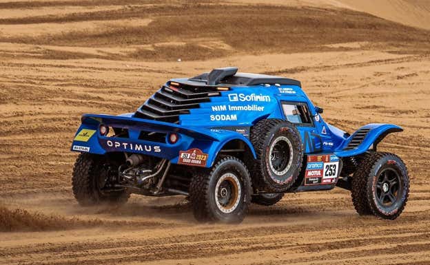Jean-Pierre Strugo durante la última etapa del Rally Dakar 2023.  MD