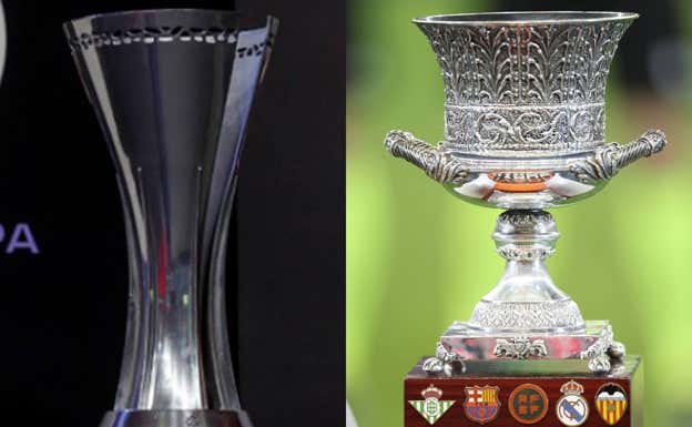 Trofeo de la Supercopa femenina y masculina.