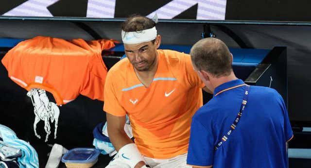 Nadal sufre una lesión el psoas y estará de baja entre seis y ocho semanas