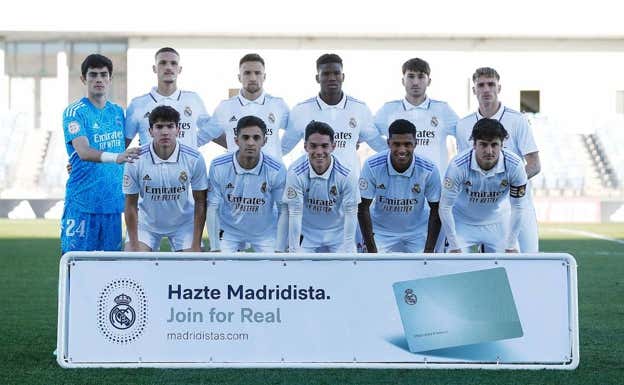 Once inicial del Castilla ante el Racing de Ferrol. Real Madrid